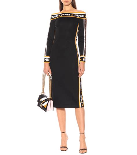 fendi mania jersey dress|fendi clothing for women.